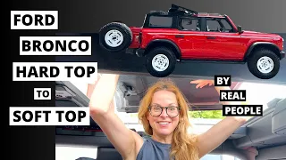 2023 FORD BRONCO HERITAGE ROOF REMOVAL 😊  How to change from hard top to soft top.