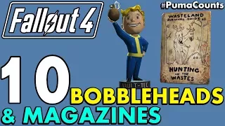 Top 10 Best Bobbleheads and Perk Magazines in Fallout 4 (With Locations) #PumaCounts