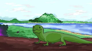 lizard neon animation