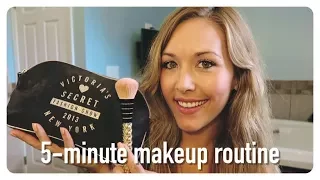 5-minute makeup routine | quick + easy mommy makeup