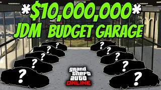 GTA 5 - $10,000,000 JDM Budget Garage | Including Upgrades (GTA Online Garage Build)