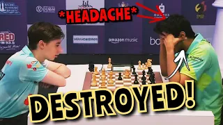 DESTROYED in 23 moves! | Dubov vs Vidit | Global Chess League