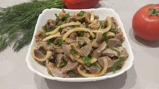 Маринованые Куриные Желудочки Холодный Шашлык