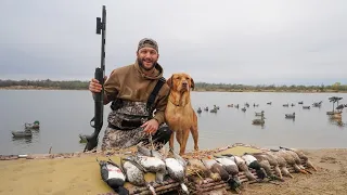 OPENING DAY Duck Hunting Big Water with Insane Mixed Bag!!