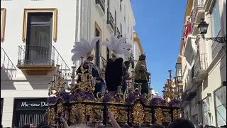 Jesús Despojado. Revirá calle Rioja. Marcha vida, Virgen de los Reyes. Domingo de Ramos 2023 Sevilla