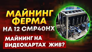 Майнинг ферма на 12 CMP40HX. Жив ли майнинг на видеокартах в 2024 году?