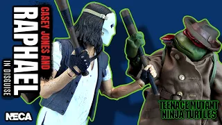 NECA Teenage Mutant Ninja Turtles Casey Jones & Raphael in Disguise 2 Pack | Video Review