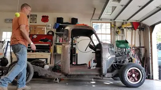 1952 Chevy pickup pt.3-front air ride installed