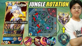 TOP 1 GLOBAL NATAN JUNGLE ROTATION IN MYTHIC IMMORTAL🔥