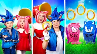 ¡Historia de Amor de Sonic y Amy Rose ¡Desde el Nacimiento Hasta la Muerte! ¡Pokémon en la Vida Real