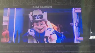 Dallas Cowboys enter the field vs Seattle Seahawks 8/26/22