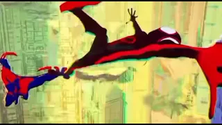 Spiderman 2099 Chasing miles but with die very rough