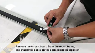 how to install the IR touch frames