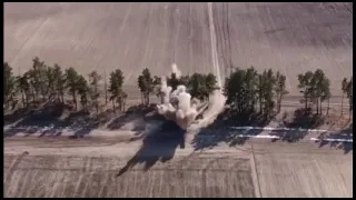 A Russian Ural-4320 Truck Gets Destroyed by a Ukrainian IED / Location Unknown