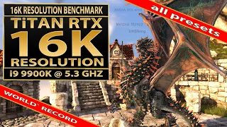 Unigine Heaven benchmark | 16K resolution | Titan RTX(TU102) | Unigine Heaven 16K | World Record