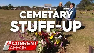 Family horrified after finding father's grave tampered with | A Current Affair