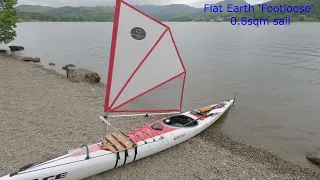 Rigid rigging a sail on a sea kayak