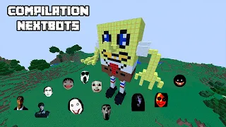 COMPILATION OF BEST SURVIVAL HOUSES PART 8 WITH NEXTBOTS in Minecraft - Gameplay - Coffin Meme