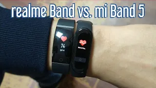 Realme Band Vs Mi Band 5  - Heart Rate Accuracy test | Best Fitness Bands | Realme | Mi Band |