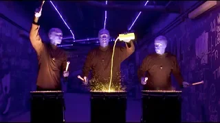 Blue Man Group Paint Drum in NEON LIGHTS | EPIC Drumline at Orlando City Soccer Game