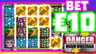 DANGER HIGH VOLTAGE⚡️💀⚡️ SLOT MEGA BIG WIN PERSONAL RECORD!!! UP TO €20 BETS INSANE!!!!😮🤑