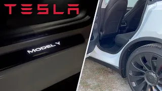 Beleuchtete Einstiegsleisten für Dein Tesla Model 3/Y von Hansshow | Installation & Review