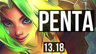 ZERI & Yuumi vs YASUO & Senna (ADC) | Penta, 67% winrate, Legendary | NA Master | 13.18