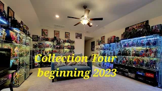 Collection Room Tour begging of 2023 Hot Toys  One Six Figures  Custom Kitbash Marvel Legends Icons