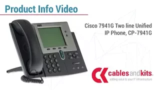 Product Info: Cisco 7941G Two line Unified IP Phone, CP-7941G