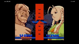 Street Fighter 30th Anniversary - Alpha 3　Sagat(Makoto)  vs  Karin