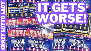 I'm Struggling Over Here! Jeopardy Scratching Lottery Tickets | Florida Scratch Off Tickets