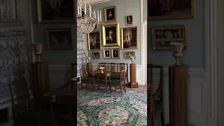 Eric Clark's Travel Videos - Riga Latvia - Rundale Palace - Study Room with Heater, Chairs, Desk etc