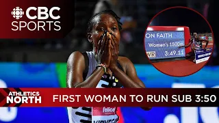 Faith Kipyegon runs away with the women's 1500m world record | Athletics North