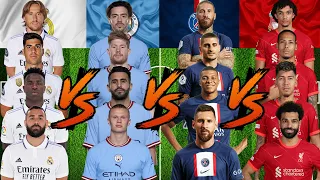 Real Madrid VS Manchester City VS PSG VS Liverpool 💥 ULTRA VS 🔥💪