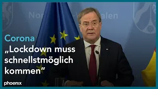 Armin Laschet und Joachim Stamp zur aktuellen Corona-Lage in NRW am 11.12.20