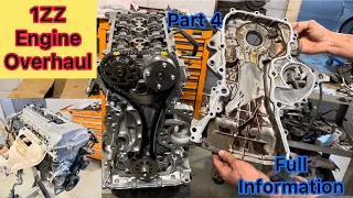 1ZZ-FE 1.8L Engine Rebuild || Timing Chain Cover And Valve Cover Installation Of Toyota Corolla