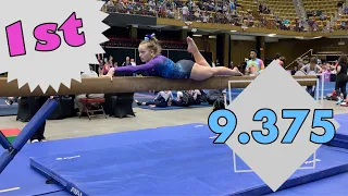 First Place Xcel Gold Balance Beam Routine The Gala 2020