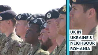 NATO flypast as UK takes over air policing mission in Romania