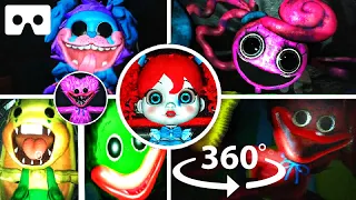 360° POPPY PLAYTIME Chapter 2 ALL JUMPSCARES in VR!