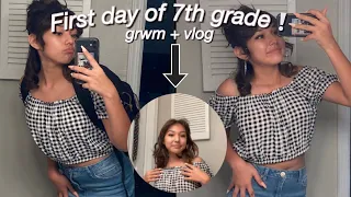 grwm + vlog: First day of 7th grade ‘22 | Skye Vlogs