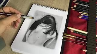 Gerçekçi Portre Çizimi || Saç Nasıl Çizilir ||