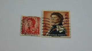 Vintage Hong Kong Postage Stamps