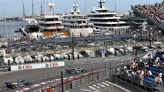 $100M Superyacht UTOPIA docking during Monaco Grand Prix Historic race 2024