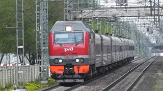 Электровоз ЭП2К-158 с поездом Nᵒ091А Мурманск - Москва.