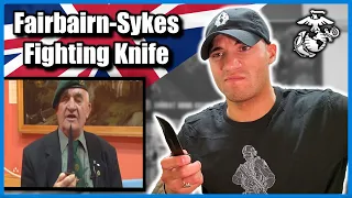 Marine reacts to the Fairbairn-Sykes Fighting Knife (w/ USMC KA-BAR comparison)