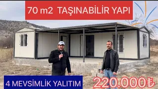 Konteyner ev Kullanım Alanı 42 m2 birleştirmeli yapı [ container house ]