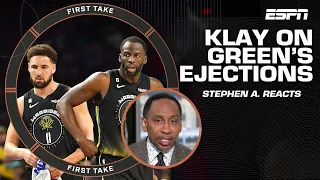 Klay Thompson’s comments on Draymond’s ejection means the ‘end is near’ - Stephen A. | First Take