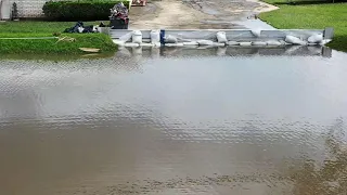 Louisiana resident cleans up levee after Ida