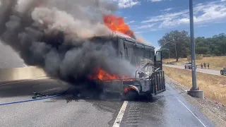 Motorhome Fire- HWY50 & Bass Lake