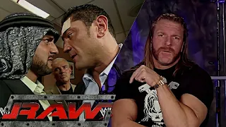Batista & Muhammad Hassan Backstage Segment (Triple H Interview) RAW May 30,2005